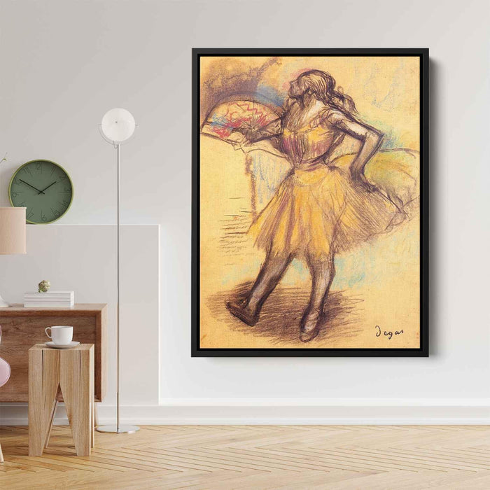 Dancer with a Fan (study) (1900) by Edgar Degas - Canvas Artwork
