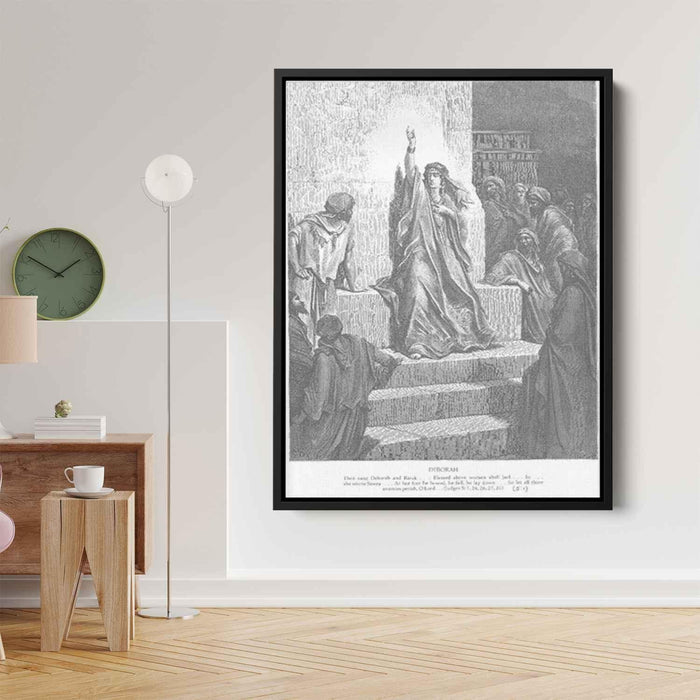 Deborah, engraved by Ettlin by Gustave Dore - Canvas Artwork