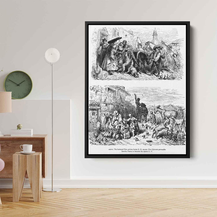 Don Quixote by Gustave Dore - Canvas Artwork