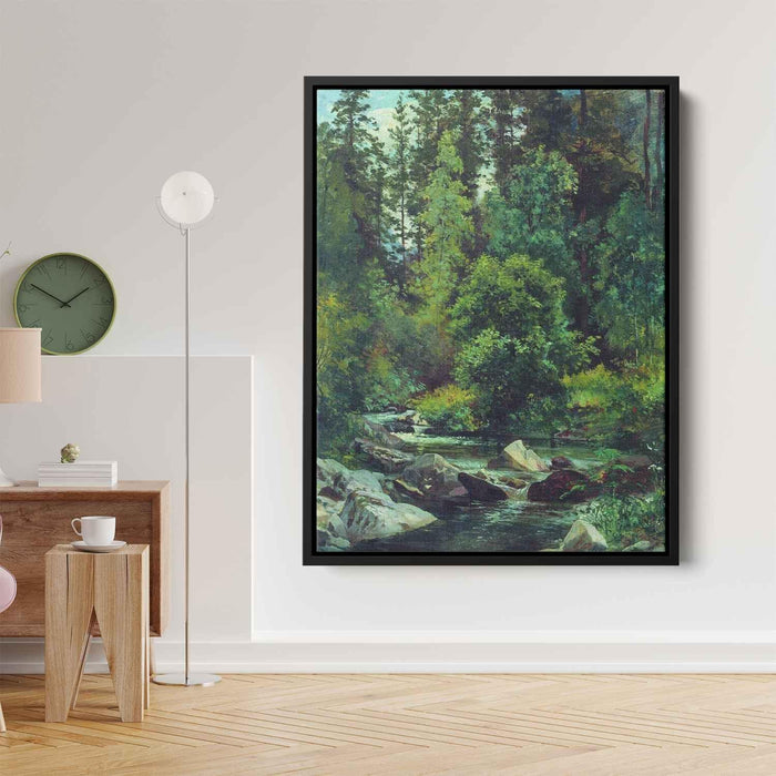 Forest River by Ivan Shishkin - Canvas Artwork