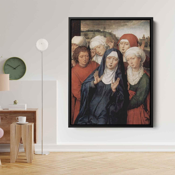 Granada diptych, right wing, the holy women and St. John by Hans Memling - Canvas Artwork