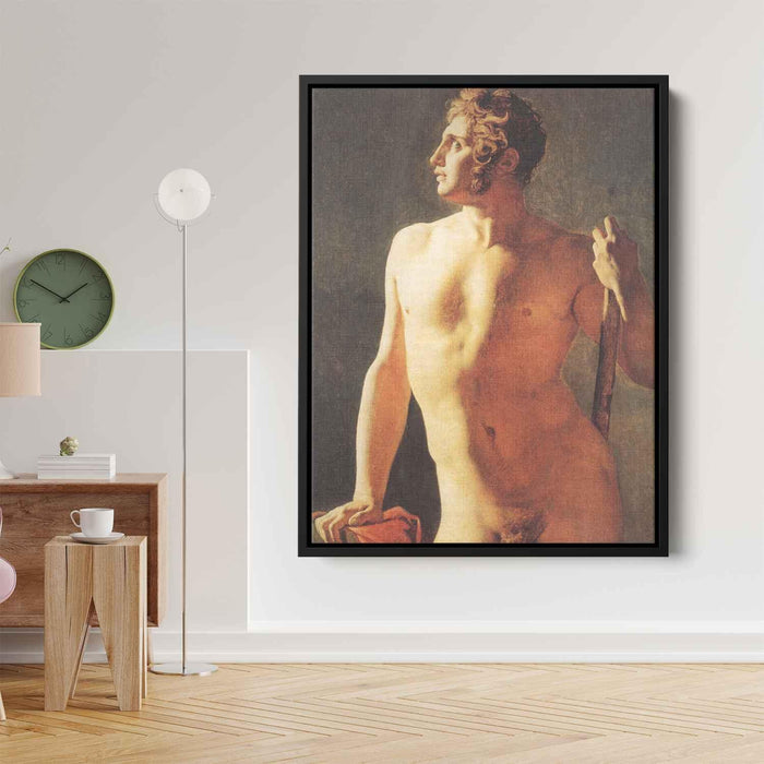 Male Torso (1800) by Jean Auguste Dominique Ingres - Canvas Artwork