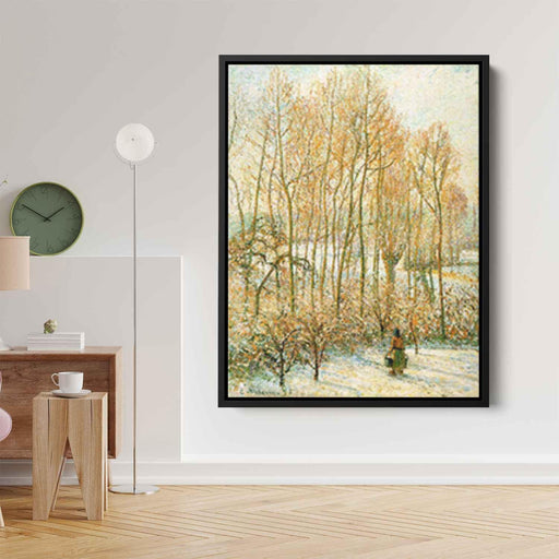 Morning Sunlighton the Snow, Eragny-sur-Epte by Camille Pissarro - Canvas Artwork