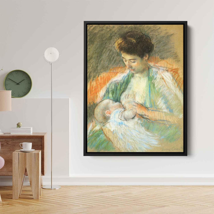 Mother Rose Nursing Her Child (1900) by Mary Cassatt - Canvas Artwork