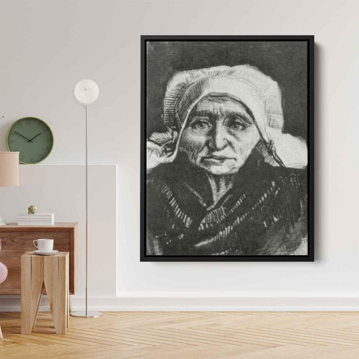 Peasant Woman, Head by Vincent van Gogh - Canvas Artwork