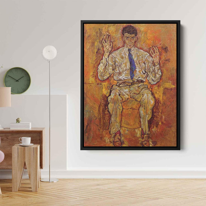 Portrait of Albert Paris von Gutersloh (1918) by Egon Schiele - Canvas Artwork