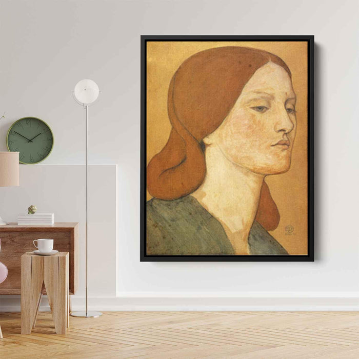 Portrait of Elizabeth Siddal (1865) by Dante Gabriel Rossetti - Canvas Artwork