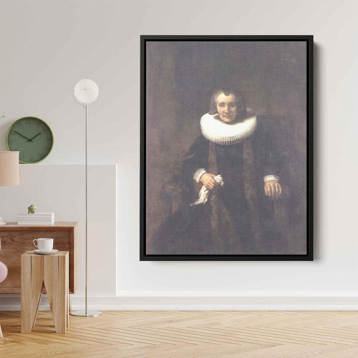 Portrait of Margheride Geer, Wife of Jacob Trip by Rembrandt - Canvas Artwork