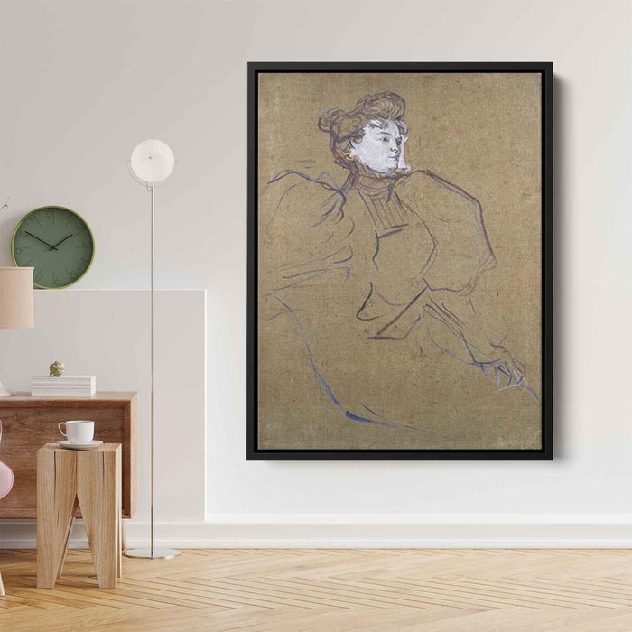 Portrait of Misia Natanson by Henri de Toulouse-Lautrec - Canvas Artwork