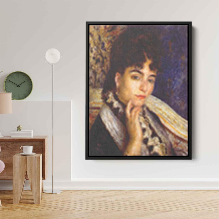 Portrait of Mme. Alphonse Daudet (1876) by Pierre-Auguste Renoir - Canvas Artwork