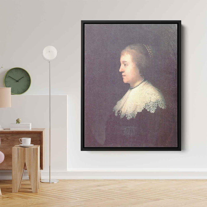 Portrait of Princess Amalia van Solms (1632) by Rembrandt - Canvas Artwork