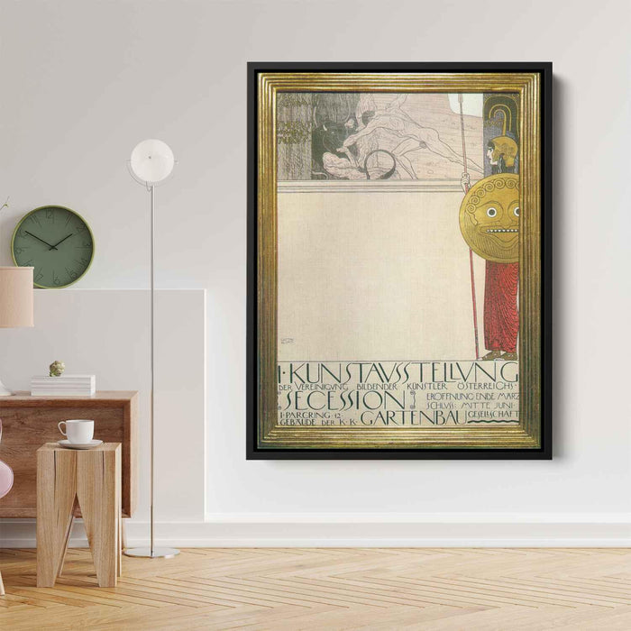 Poster for the First Art Exhibition of the Secession Art Movement (1898) by Gustav Klimt - Canvas Artwork