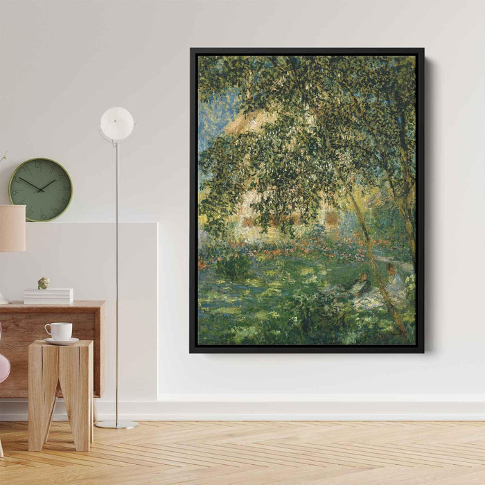Relaxing in the Garden, Argenteuil by Claude Monet - Canvas Artwork