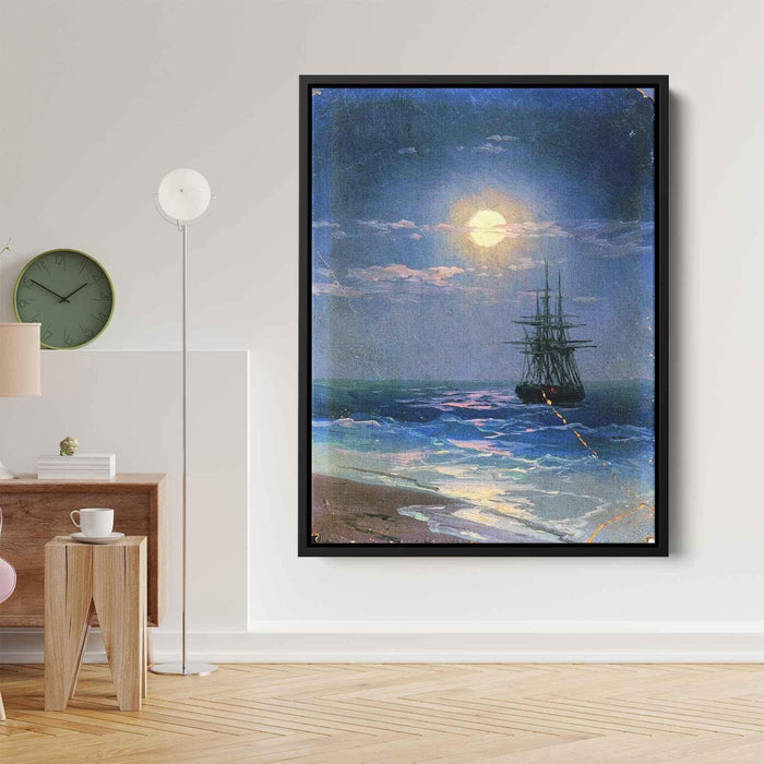 Sea at night by Ivan Aivazovsky - Canvas Artwork