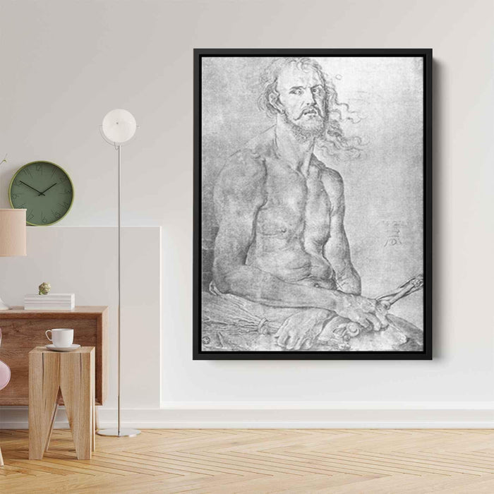 Self-Portrait as the Man of Sorrows (1522) by Albrecht Durer - Canvas Artwork