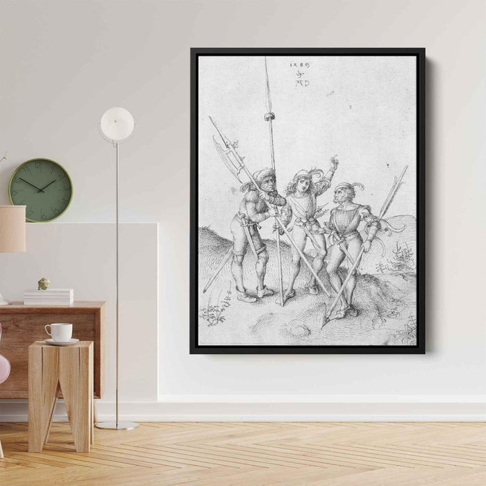 Soldiers (1489) by Albrecht Durer - Canvas Artwork