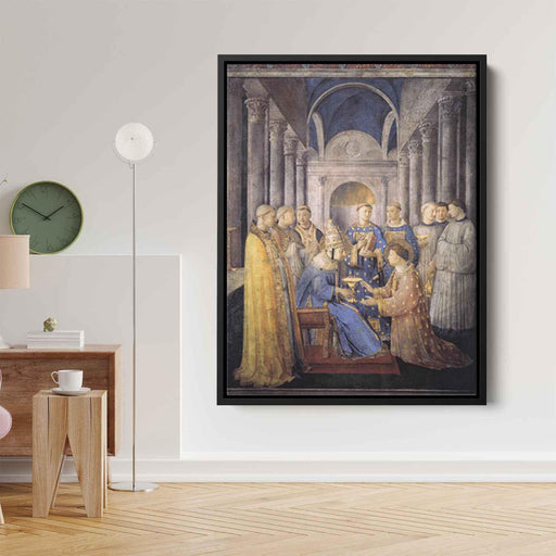 St. Peter Consacrates St. Lawrence as Deacon (1449) by Fra Angelico - Canvas Artwork