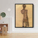 Standing Male Nude, Back View by Egon Schiele - Canvas Artwork