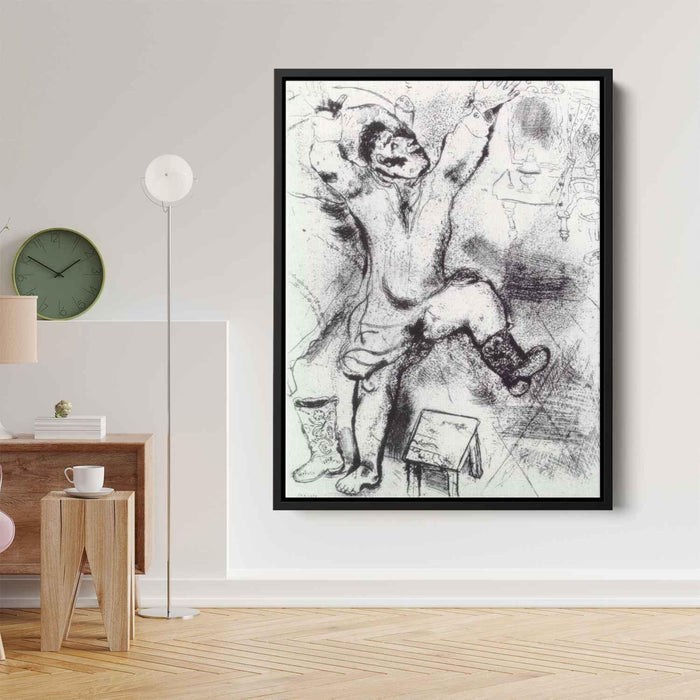 Tchitchikov triumphant (1923) by Marc Chagall - Canvas Artwork