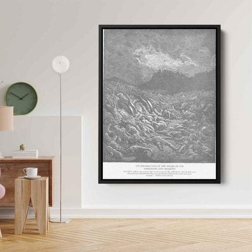 The Ammonite and Moabite Armies Are Destroyed by Gustave Dore - Canvas Artwork