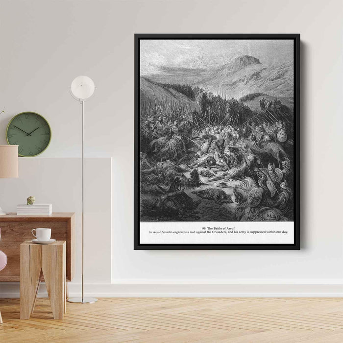 The Battle of Arsuf by Gustave Dore - Canvas Artwork