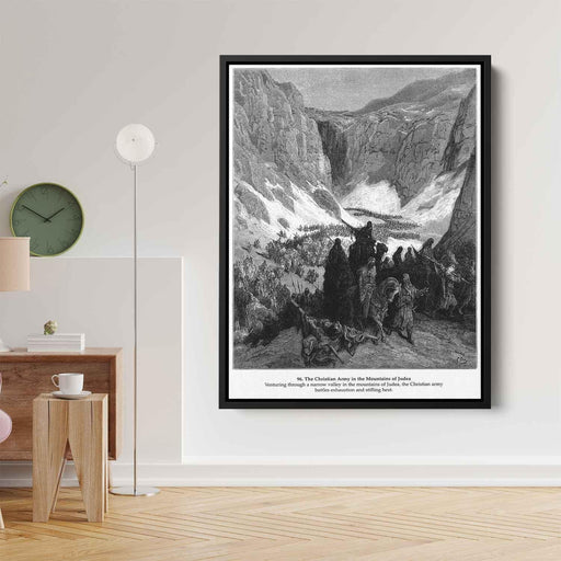 The Christian Army in the Mountains of Judea by Gustave Dore - Canvas Artwork