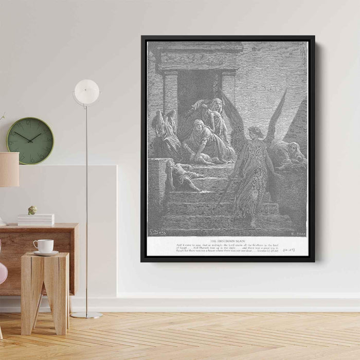 The Firstborn of the Egyptians Are Slain by Gustave Dore - Canvas Artwork