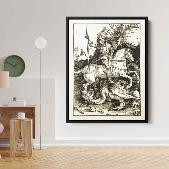 St. George and the Dragon (1504) by Albrecht Durer - Canvas Artwork