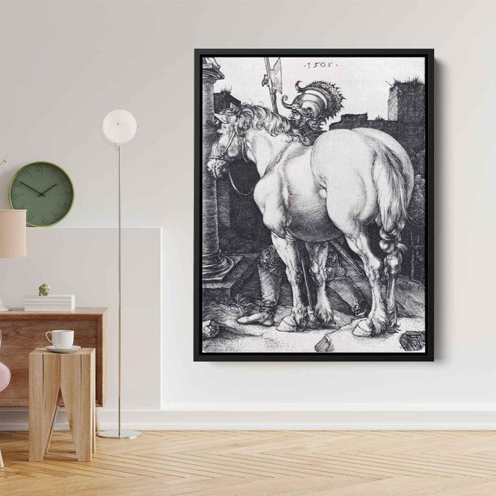 The Large Horse (1509) by Albrecht Durer - Canvas Artwork