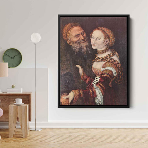 The old man in love (1517) by Lucas Cranach the Elder - Canvas Artwork