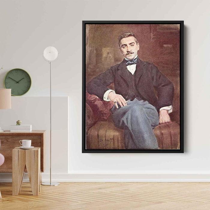 The Portrait of Walter Fedorovich Nuvel by Leon Bakst - Canvas Artwork