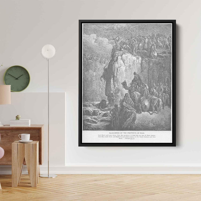 The Prophets of Baal Are Slaughtered by Gustave Dore - Canvas Artwork