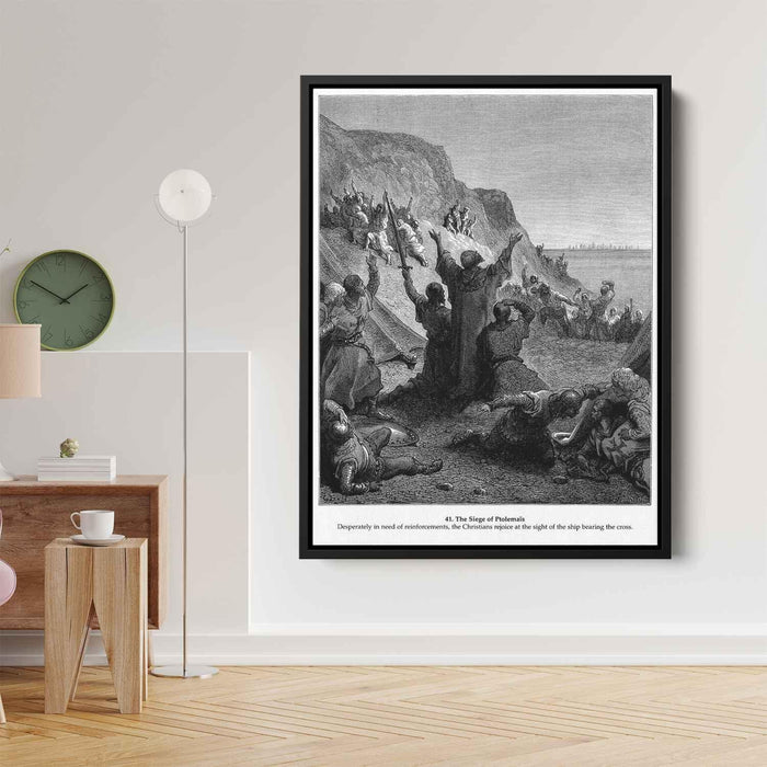 The Siege of Ptolemais by Gustave Dore - Canvas Artwork