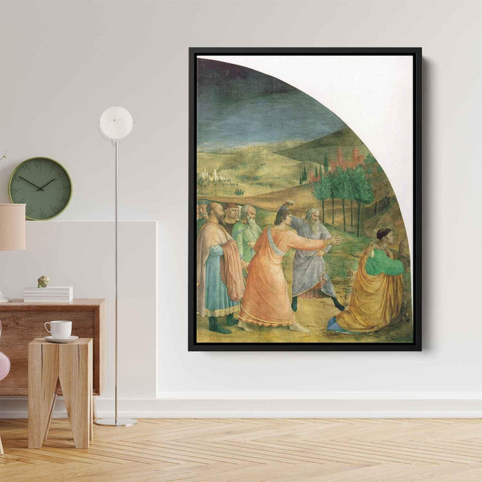 The stoning of Stephen (1449) by Fra Angelico - Canvas Artwork