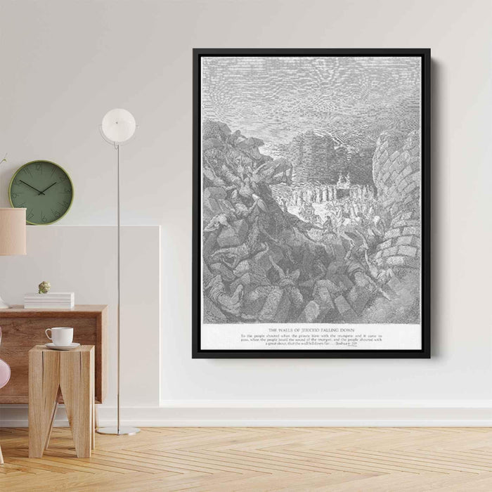 The Walls of Jericho Fall Down by Gustave Dore - Canvas Artwork