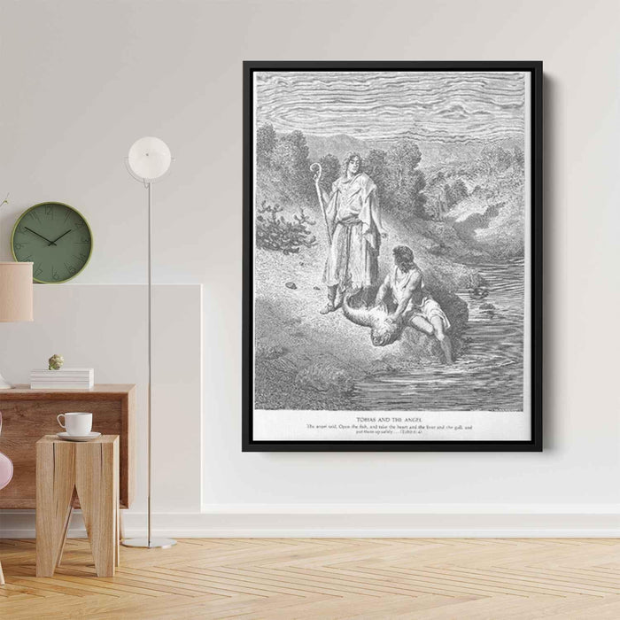 Tobias and the Angel by Gustave Dore - Canvas Artwork