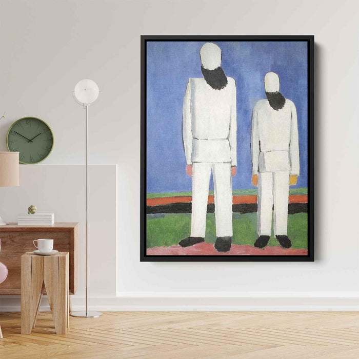 Two Male Figures (1932) by Kazimir Malevich - Canvas Artwork