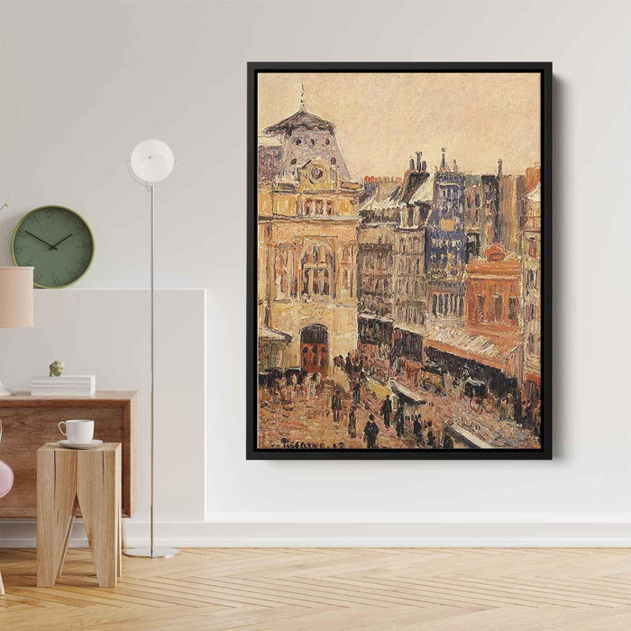 View of Paris, Rue d'Amsterdam by Camille Pissarro - Canvas Artwork