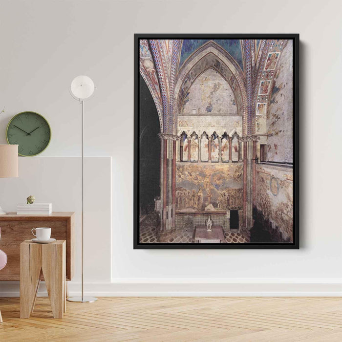 View of the frescoes in the left transept (1283) by Cimabue - Canvas Artwork