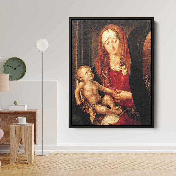 Virgin and Child before an Archway (1496) by Albrecht Durer - Canvas Artwork