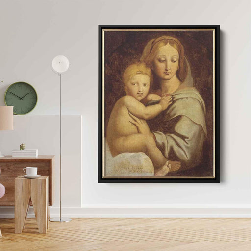 Virgin and Child with candelabra by Jean Auguste Dominique Ingres - Canvas Artwork