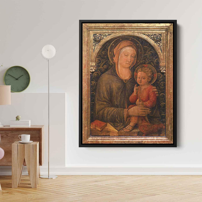 Virgin with Child (1455) by Jacopo Bellini - Canvas Artwork