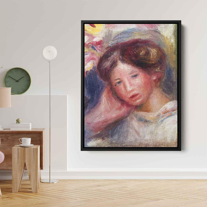 Woman`s Head (1905) by Pierre-Auguste Renoir - Canvas Artwork