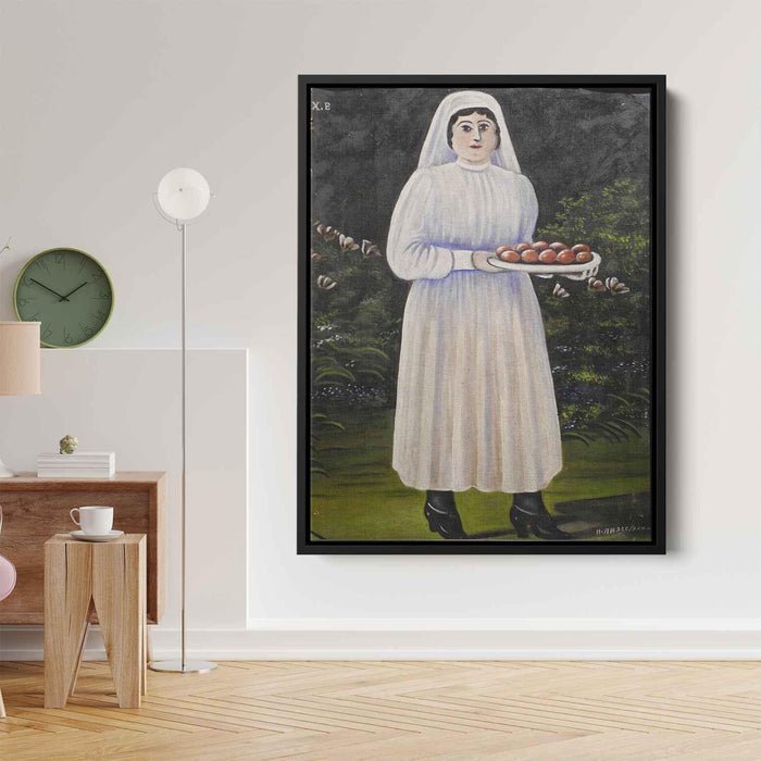 Woman with Easter Eggs by Niko Pirosmani - Canvas Artwork