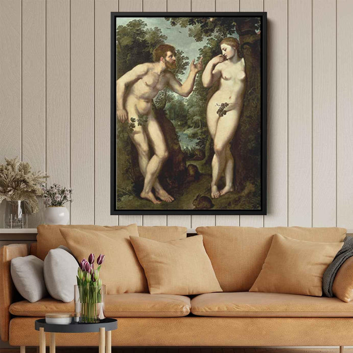 Adam and Eve (1597) by Peter Paul Rubens - Canvas Artwork