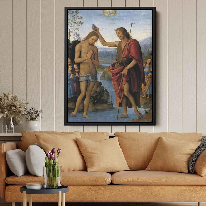 Baptism of Christ (1500) by Pietro Perugino - Canvas Artwork