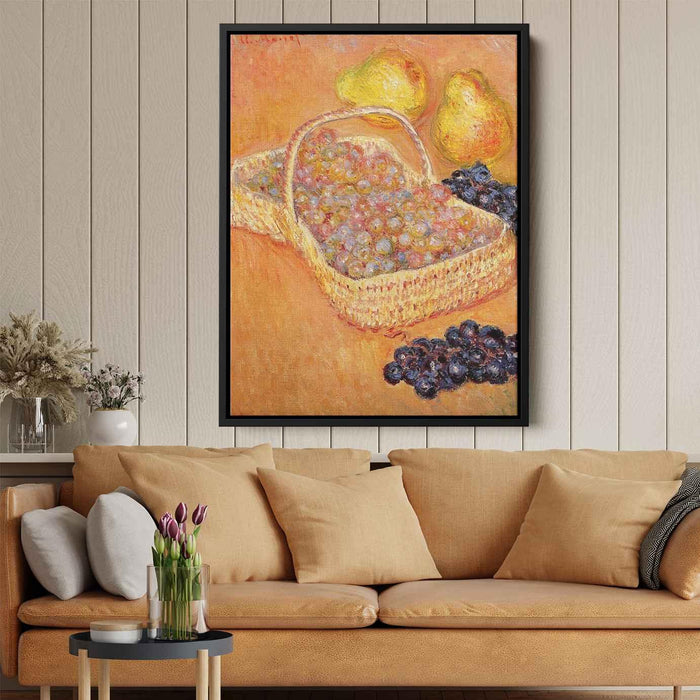 Basket of Graphes, Quinces and Pears by Claude Monet - Canvas Artwork