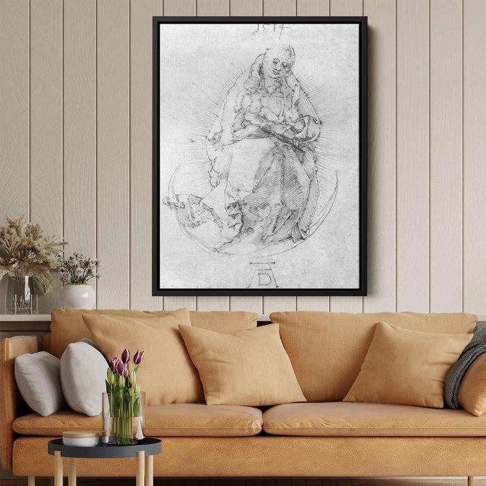 Crescent Madonna (1514) by Albrecht Durer - Canvas Artwork