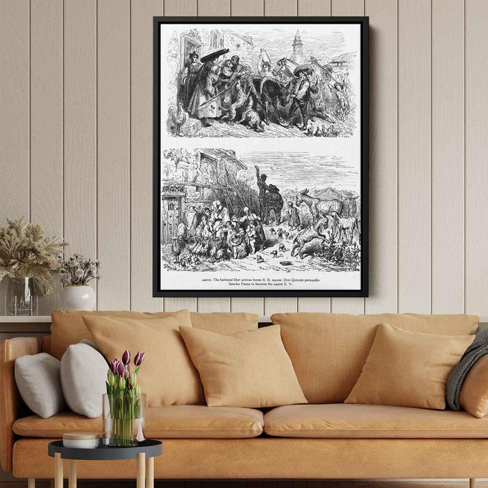 Don Quixote by Gustave Dore - Canvas Artwork