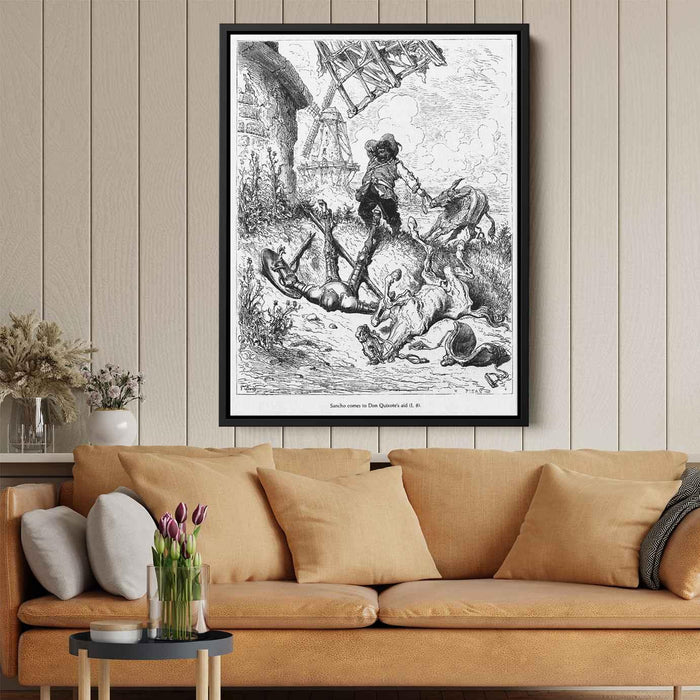 Don Quixote by Gustave Dore - Canvas Artwork